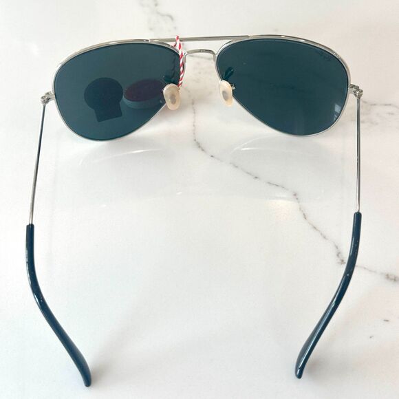 Ray-Ban Large Aviator II Silver Frame / G-15 Lenses Sunglasses - New w Case - Picture 7 of 8